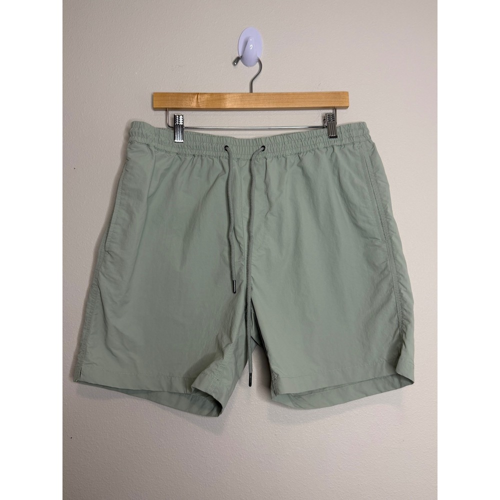 Madewell Men's Sage Green Drawstring Swim Trunks Shorts Large
